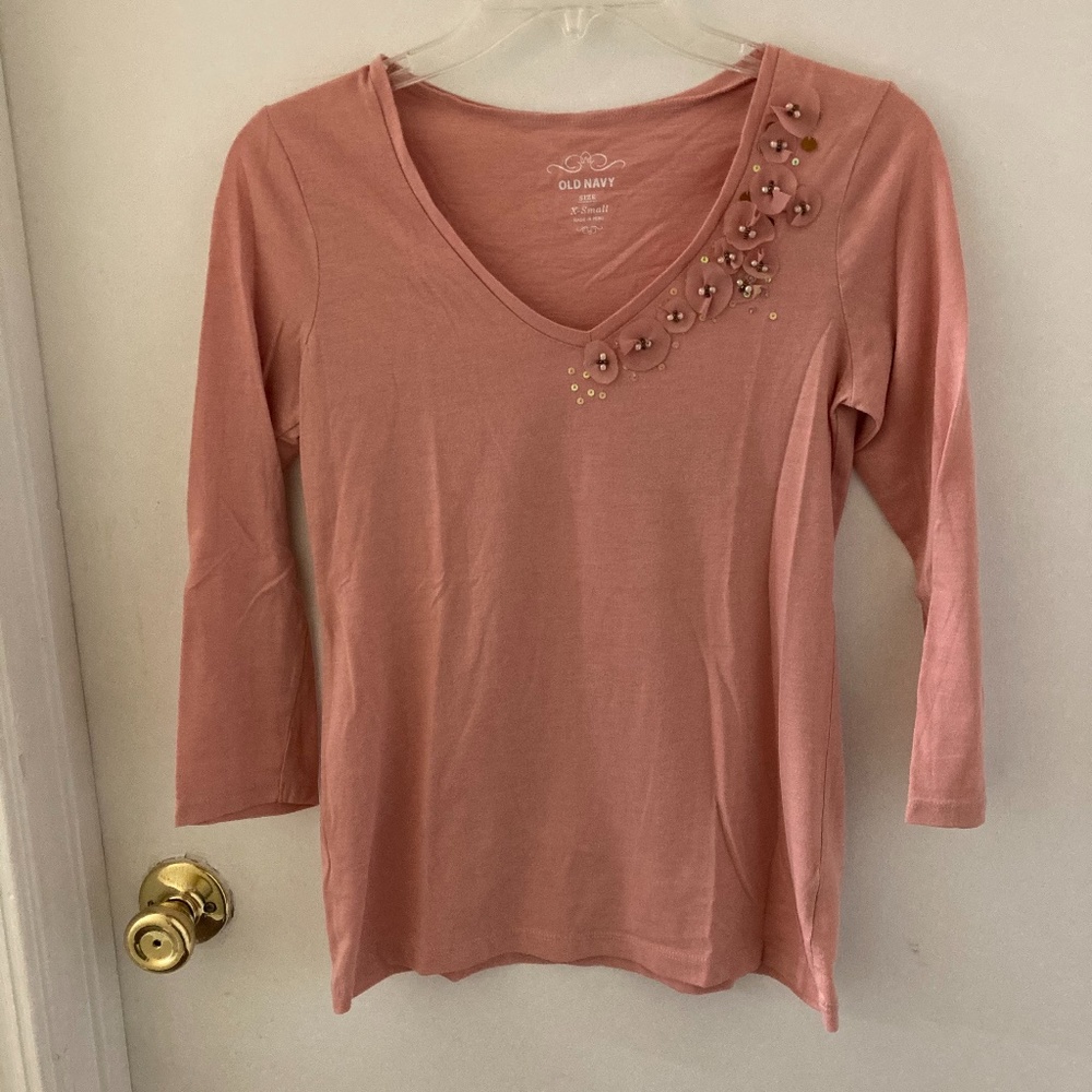 Old Navy Women's Blouse Shirt Pink Size XS